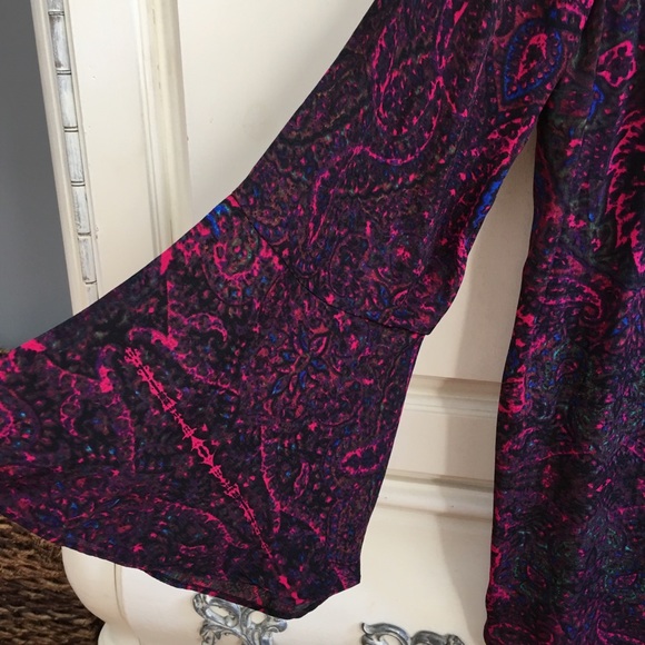 Plenty Tracy Reese Anthropologie Pink Paisley Top - Picture 6 of 8